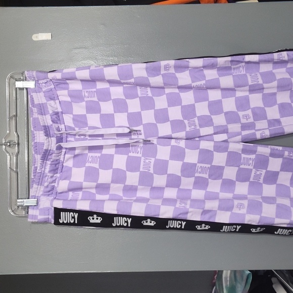 Juicy by juicy couture Women H Wide Leg Sweat Pants purple size large - Picture 1 of 10